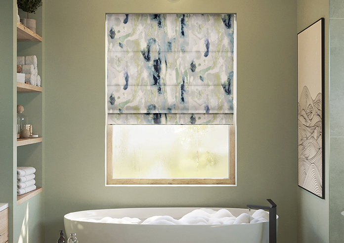 Interstellar, Teal - Roman Blind - Image 3